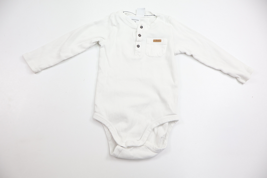 Ribbed bodysuit from Lindex - Size 86 - White