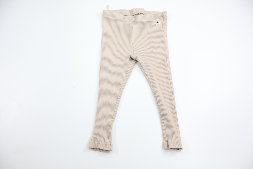 Ribbed trousers from Lindex - Size 74 - Beige