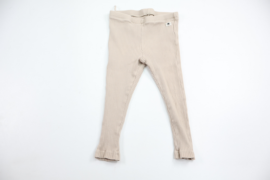Ribbed trousers from Lindex - Size 74 - Beige