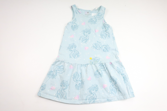 Kleid mit Frost-Motiv von H&MM - Größe 110/116 - Blau