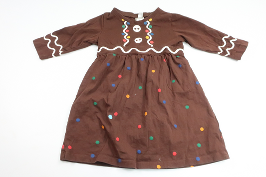 Lebkuchenkleid von Lindex – Größe 92 – Braun