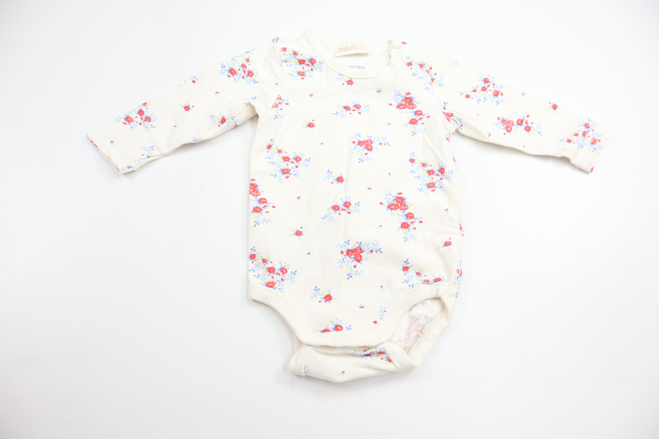 Floral bodysuit from Lindex - Size 62 - White