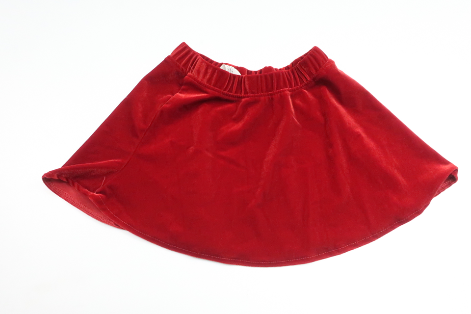 Velour skirt from H&M - Size 92 - Red