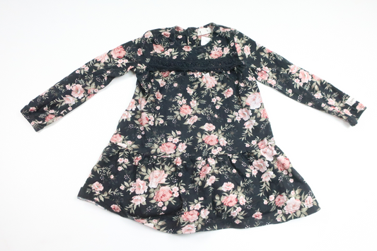 Geblümtes Kleid von Newbie – Größe 92 – Schwarz