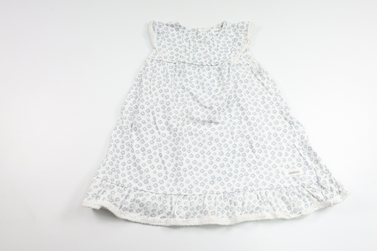 Geblümtes Kleid von Newbie – Größe 86 – Weiß