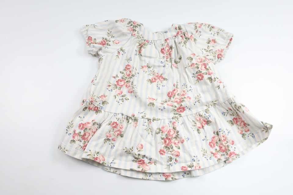 Geblümtes Kleid von Newbie – Größe 62 – Blau