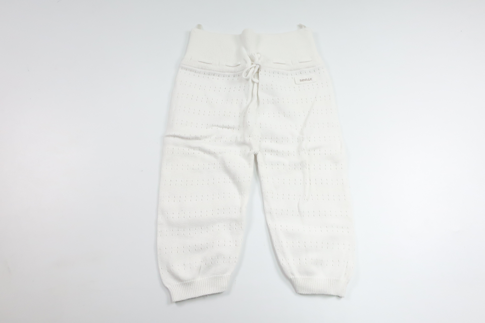 Strickhose von Newbie – Größe 74 – Weiß