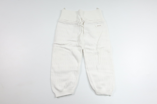 Strickhose von Newbie – Größe 74 – Weiß