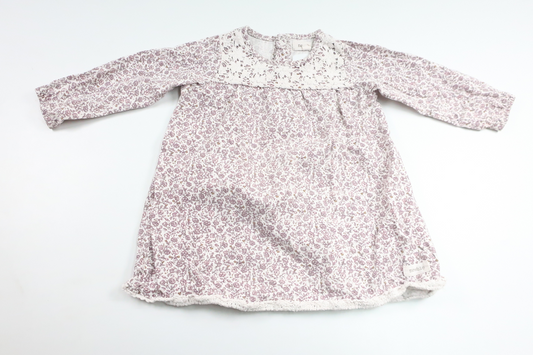 Geblümtes Kleid von Newbie – Größe 86 – Lila