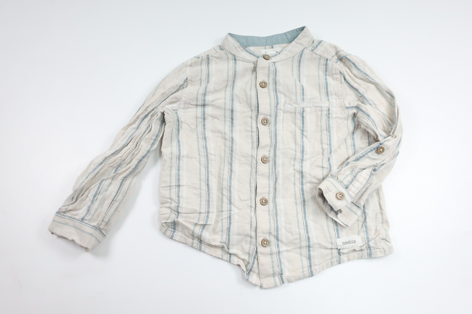 Hemd von Newbie – Größe 92 – Cremeweiß