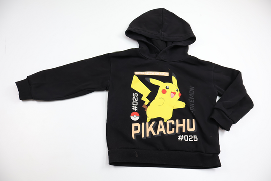 Huvtröja med Pikachu från H&M - Storlek 116 - Svart