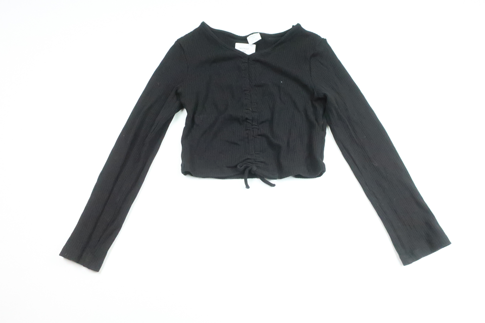 Ribbed sweater from Lindex - Size 128 - Black