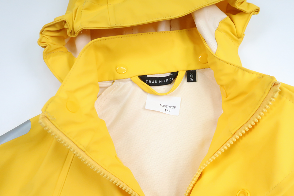 Regenjacke von True North – Größe 86/92 – Gelb
