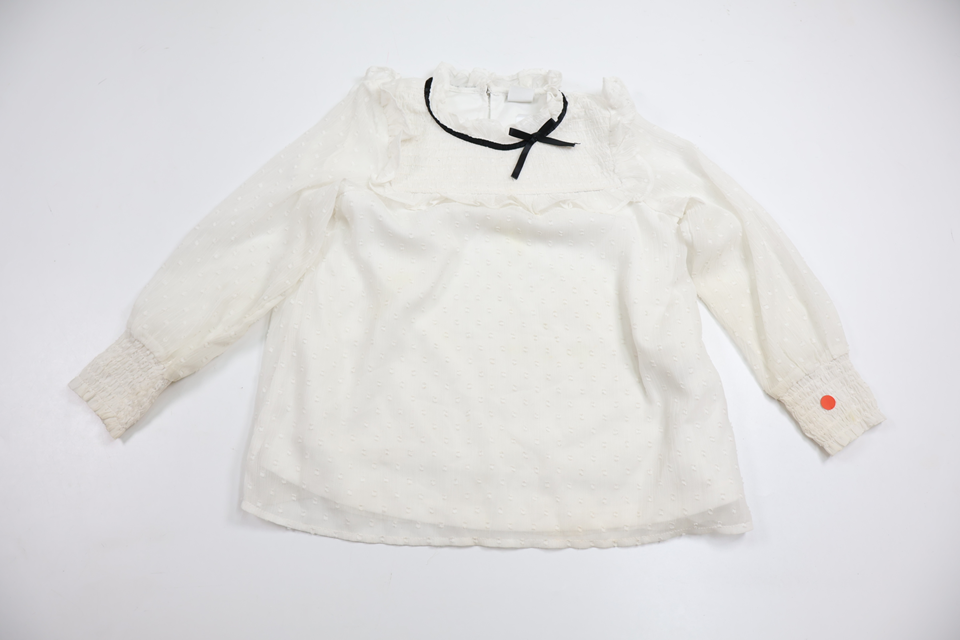 Blus från Lindex - Storlek 110 - Vit