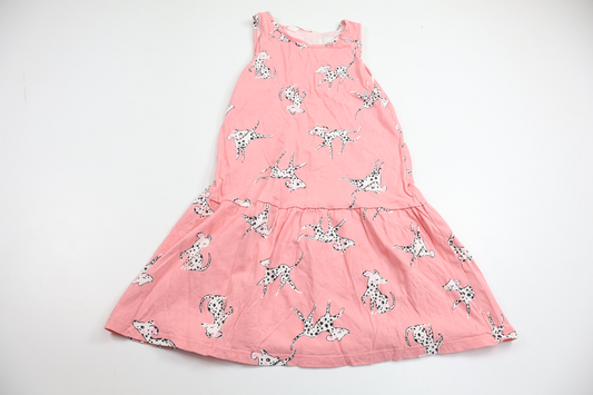 Dress with dogs from H&M - Size 122/128 - Pink