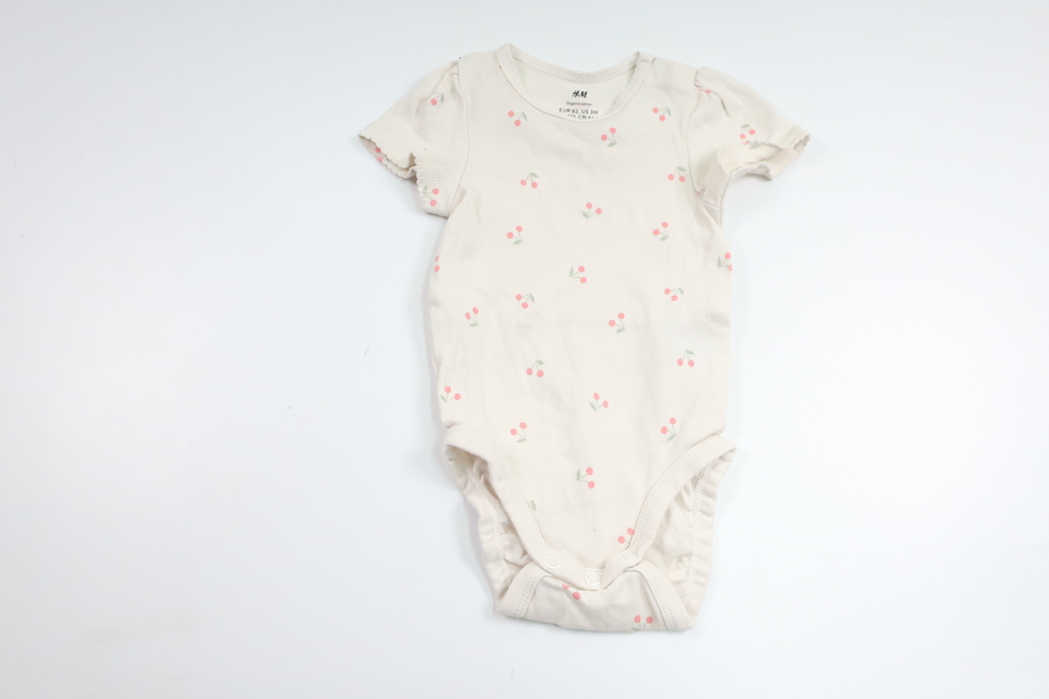 Body with cherries from H&M - Size 62 - Off-white