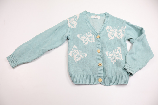 Knitted cardigan from H&M - Size 122/128 - Blue