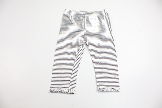 Short striped leggings from H&M - Size 110 - White