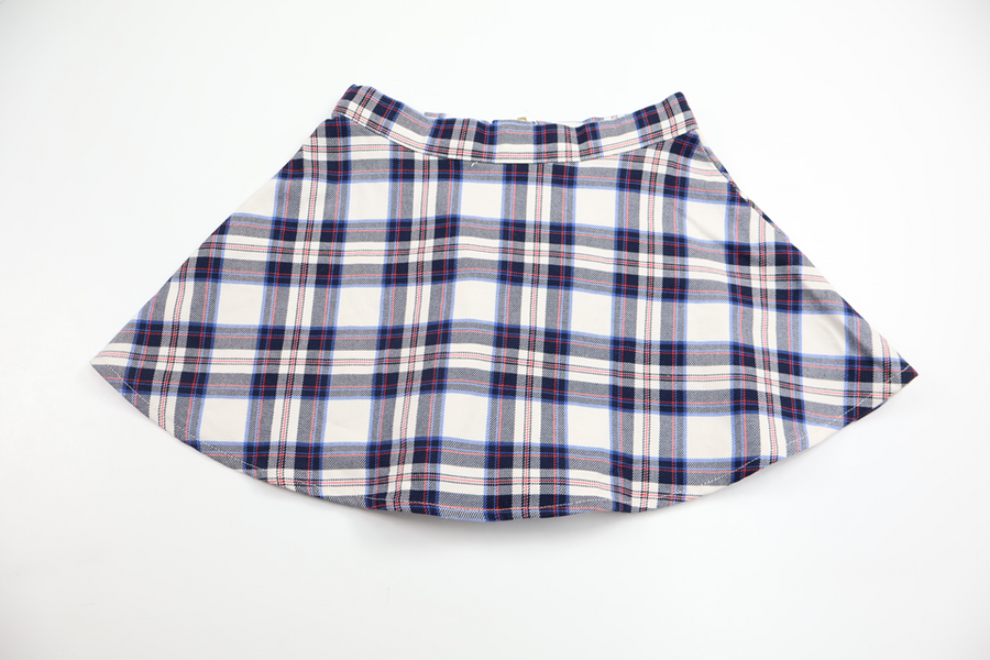 Checked skirt from H&M - Size 110 - Blue