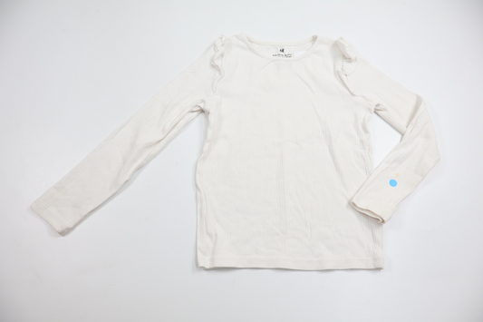 Ribbed sweater from H&M - Size 110/116 - White