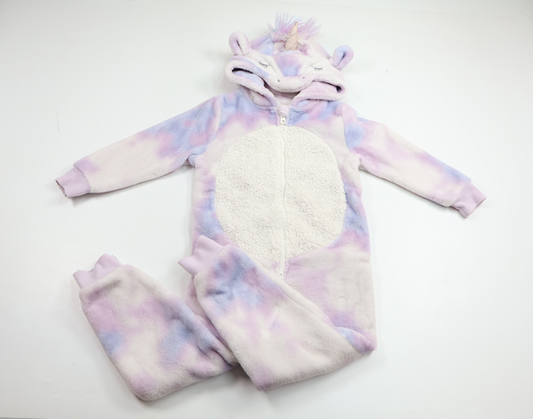 Next Unicorn Fleece Jumpsuit - Size 104 - Purple