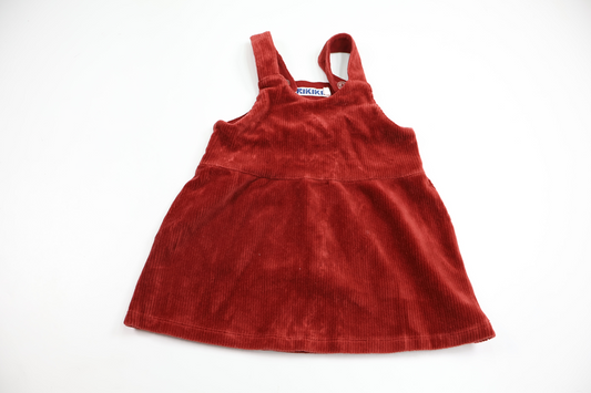 Velour dress from Rikiki - Size 86 - Wine red