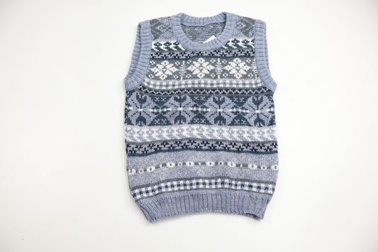 Knitted Vest from Hemstickat - Size 122/128 - Grey
