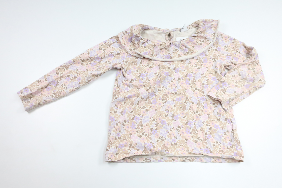 Geblümter Pullover mit Rüschen von Lindex – Größe 122 – Mehrfarbig