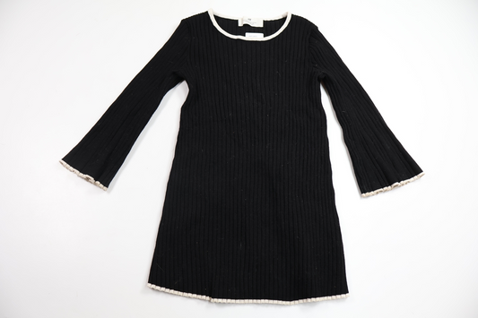 Ribbed dress from H&M - Size 110/116 - Black