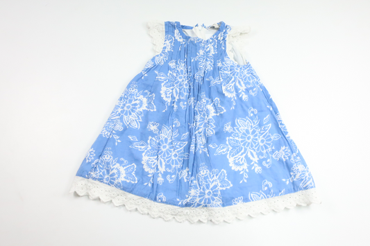 Blommig klänning från Kappahl - Storlek 74 - Blå