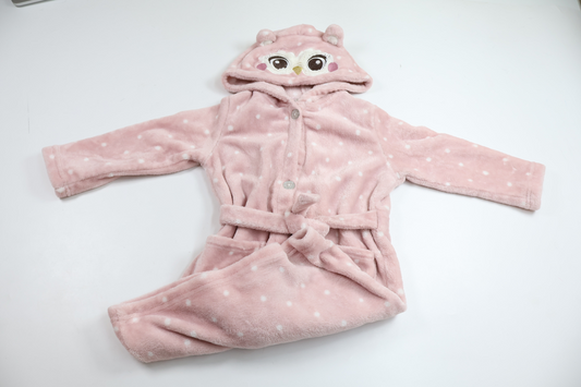 Fleece bathrobe from Kappahl - Size 98/104 - Pink