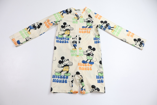 UV-suit with Mickey Mouse from Unknown - Size 98/104 - Off-white