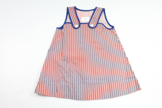 Randig klänning från Hemsytt - Storlek 80 - Röd