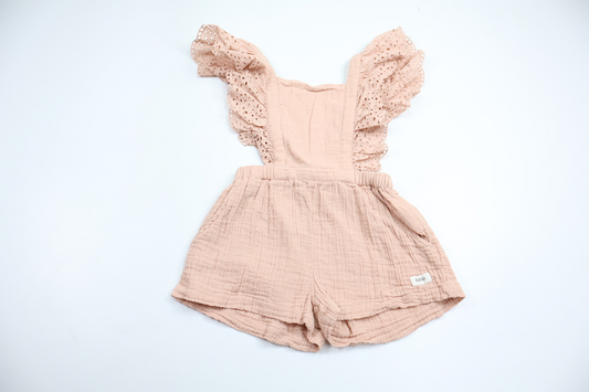 Hängselklänning från Newbie - Storlek 104 - Rosa