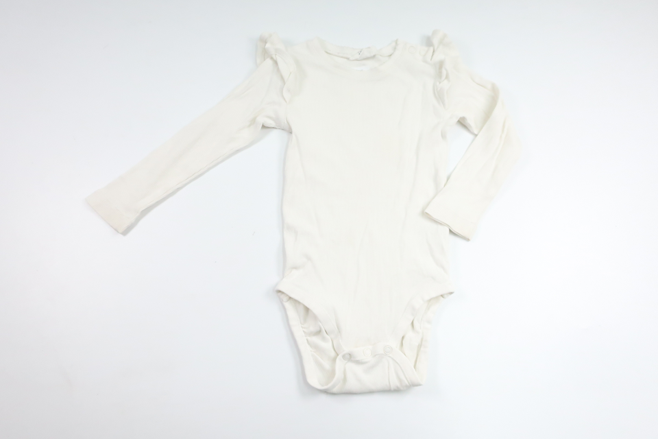 Gerippter Body von Kappahl – Größe 80 – Weiß