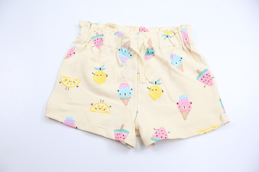 H&M shorts with ice cream print - Size 92 - Yellow