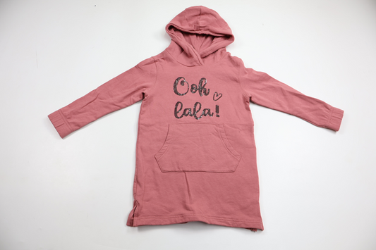 Sweatshirt dress with hood from Uniq Studio - Size 98/104 - Pink