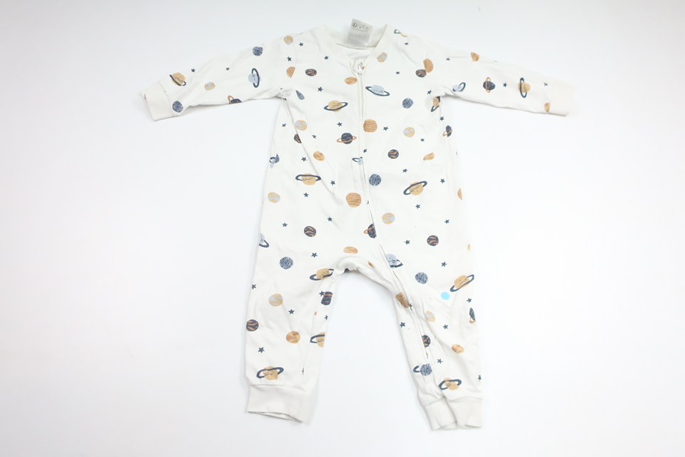 Pyjamas Space von H&M - Größe 80 - Weiß