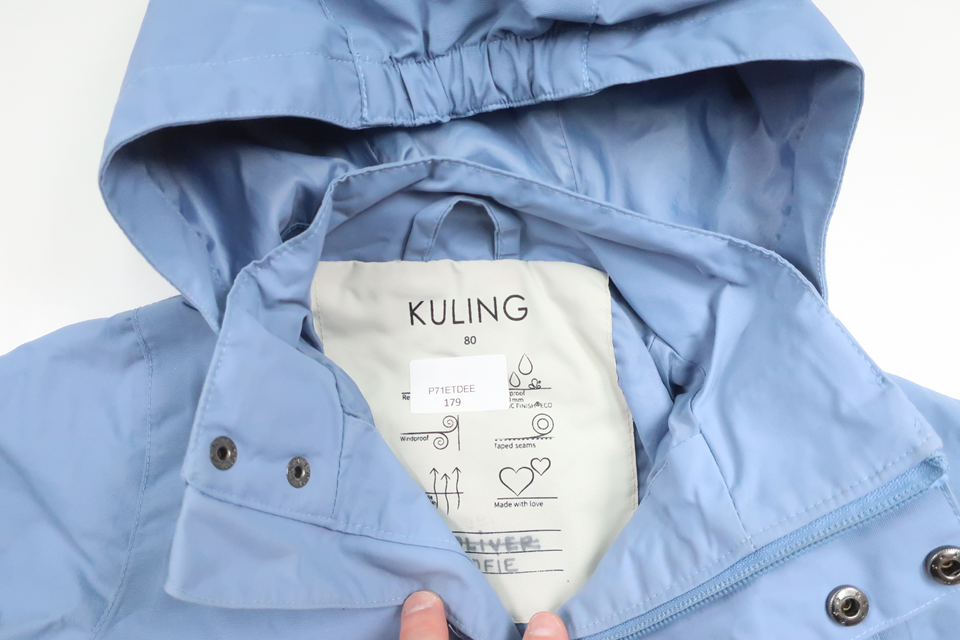 Shelljacke von Kuling – Größe 80 – Blau
