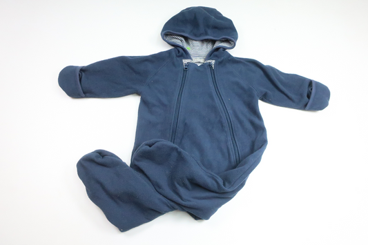 Fleeceoverall från Åhléns - Storlek 74/80 - Marinblå