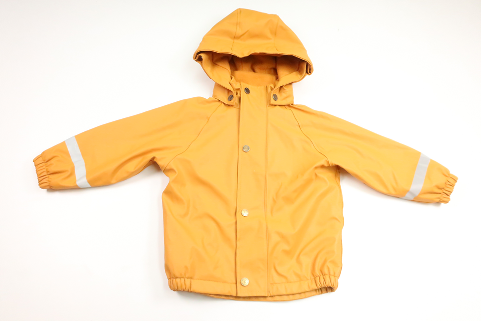Gefütterte Regenjacke von Kuling – Größe 86/92 – Gelb