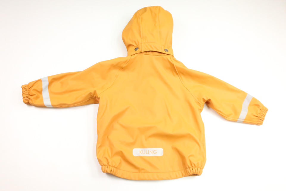 Gefütterte Regenjacke von Kuling – Größe 86/92 – Gelb