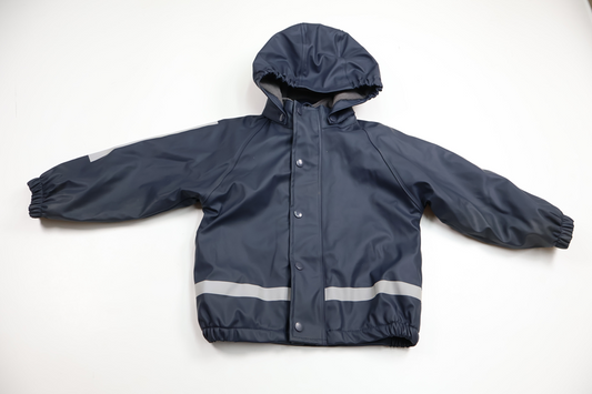 Lined rain jacket from Basic U - Size 86/892 - Navy blue