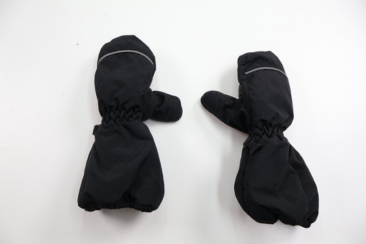 Fleece-lined mittens from Ströva - Size 98/104 - Black
