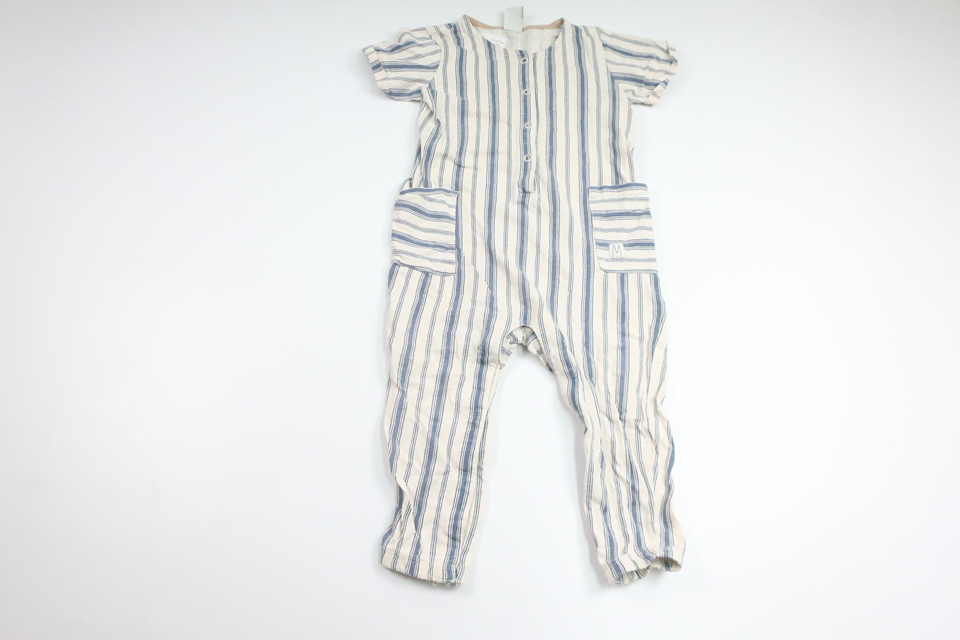 Gestreifter Jumpsuit von Lindex – Größe 86 – Blau