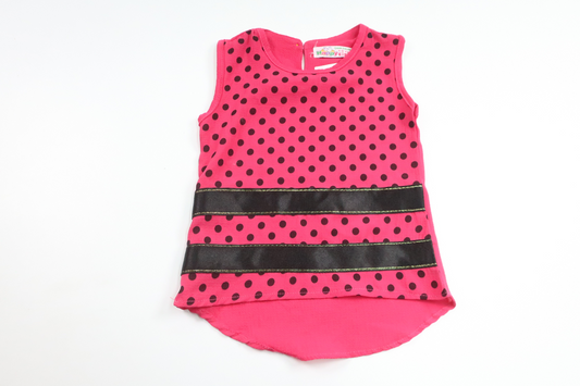 Gepunktete Bluse von Happy – Größe 86/92 – Rosa