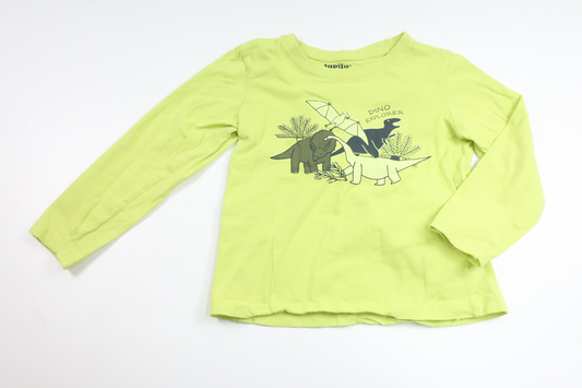 Sweatshirt mit Dinosauriern von Lupilu – Größe 110/116 – Grün