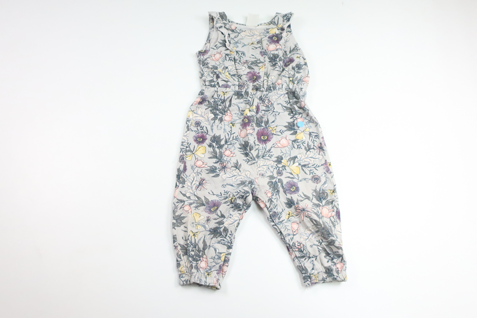 Geblümter Jumpsuit von Lindex – Größe 68 – Grau