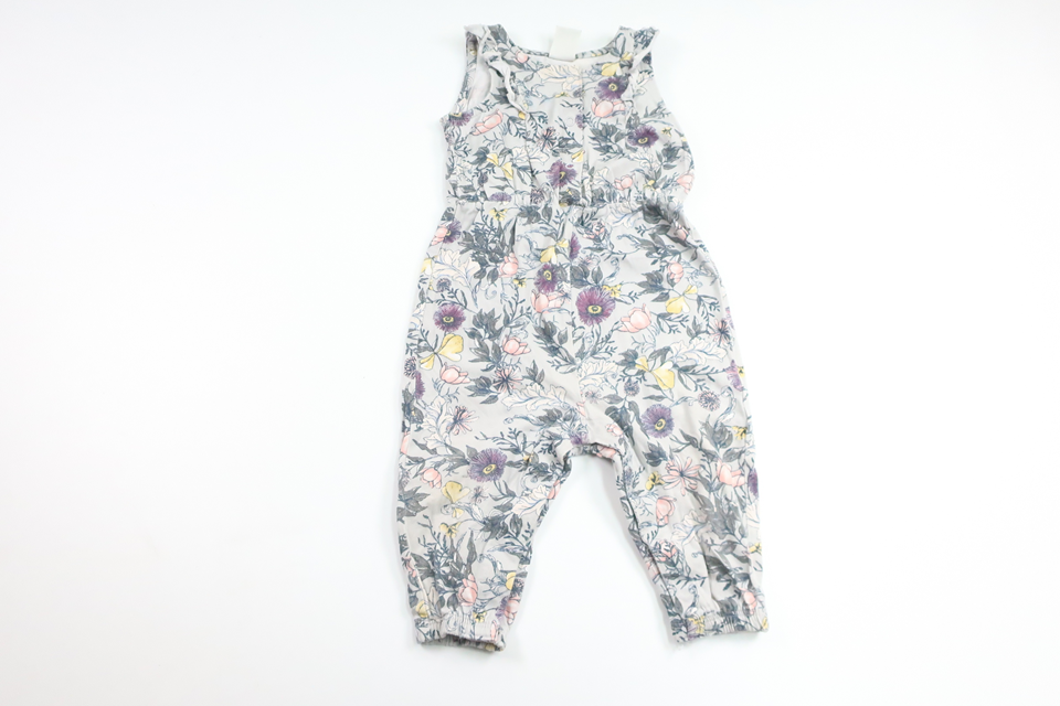 Geblümter Jumpsuit von Lindex – Größe 68 – Grau
