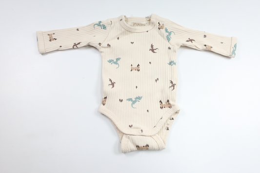 Ribbed bodysuit from Fixoni - Size 44 - Beige
